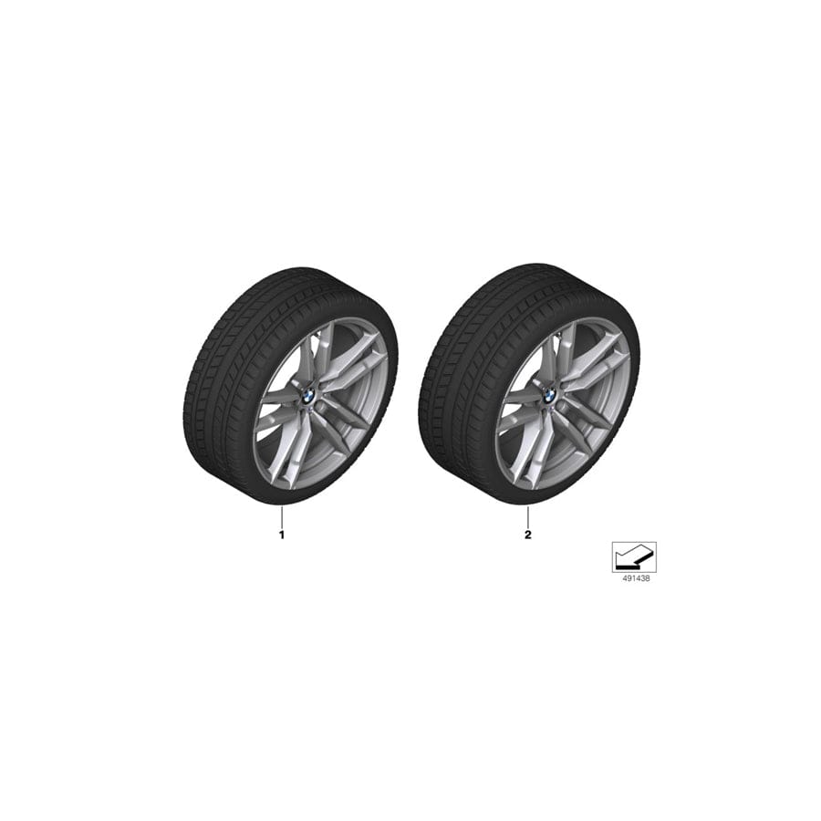 Genuine BMW 36112462589 TpWheel&Tire Winter Orbit Grey 255/45R20 105V (Inc. X3 M & X4 M)