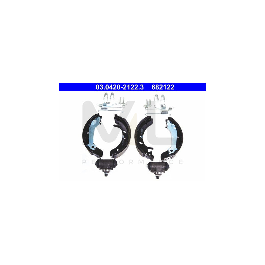 ATE Original Kit 03.0420-2122.3 Brake Shoe Set for FORD MONDEO with accessories, with wheel brake cylinder