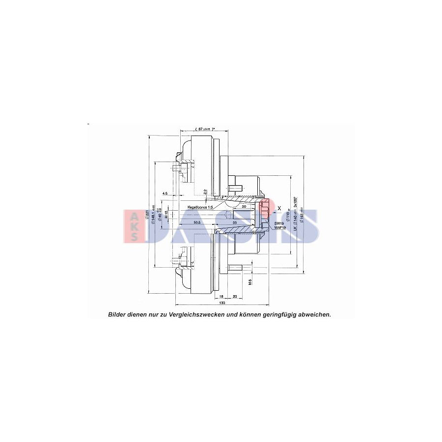 AKS Dasis 851167N AC Compressor Clutch