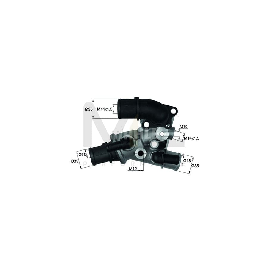 MAHLE ORIGINAL TI 111 80D Engine thermostat Opening Temperature: 80��C, with seal | ML Performance Car Parts