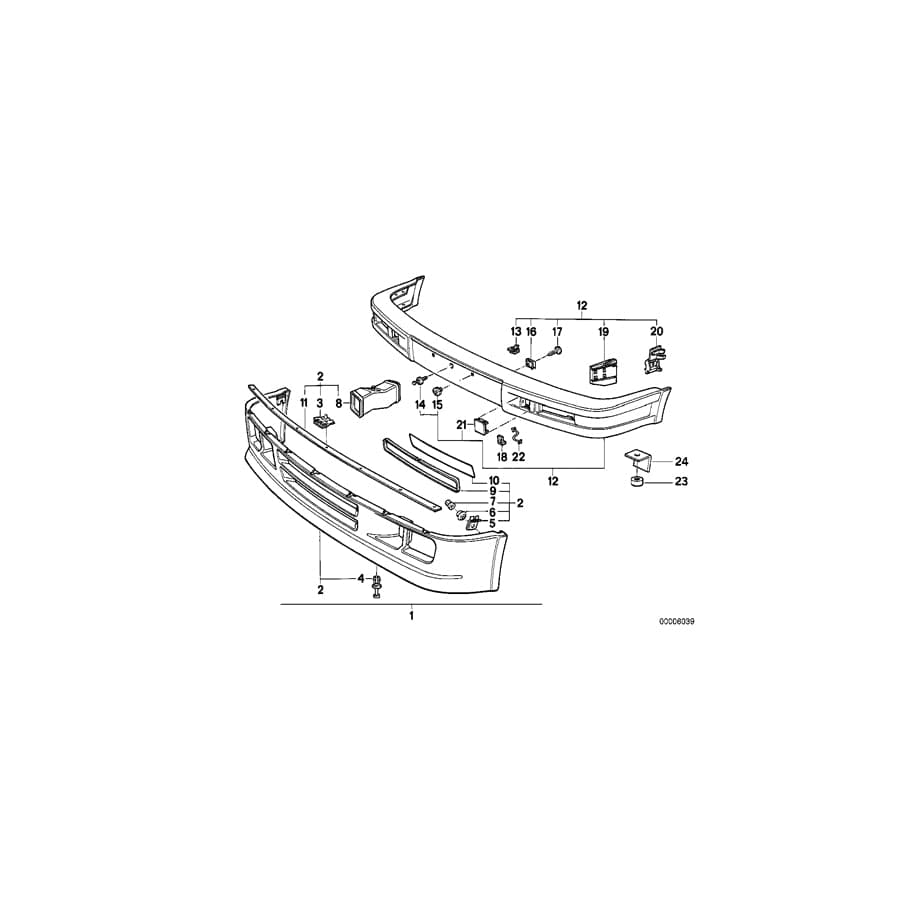 Genuine BMW 51112250401 E30 Trim Panel M TECHNIC (Inc. 318i & 325i)