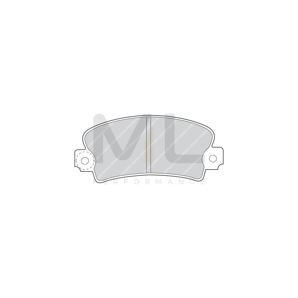 Ferodo Premier FDB72 Brake Pad Set Prepared for Wear Indicator