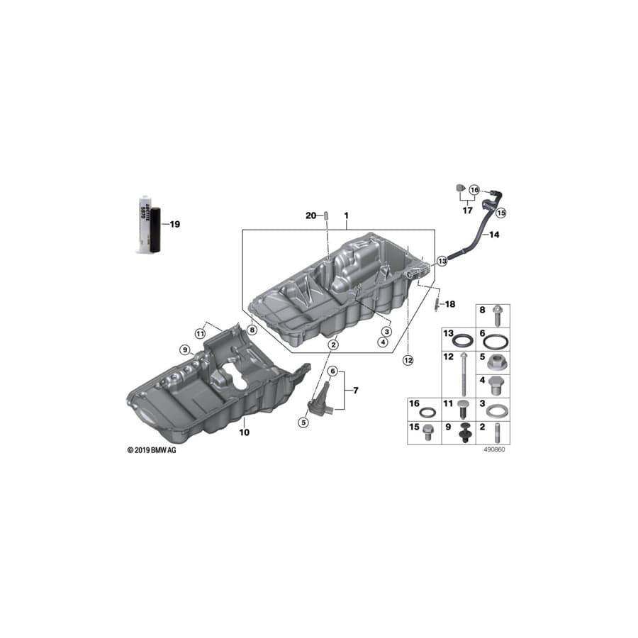 Genuine BMW 11112246886 G14 G05 G11 Safety Valve (Inc. 530d, 530dX & 840dX)