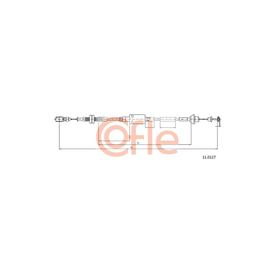 COFLE 11.0127 Throttle Cable for FORD Fiesta Mk4 Hatchback (JAS, JBS)