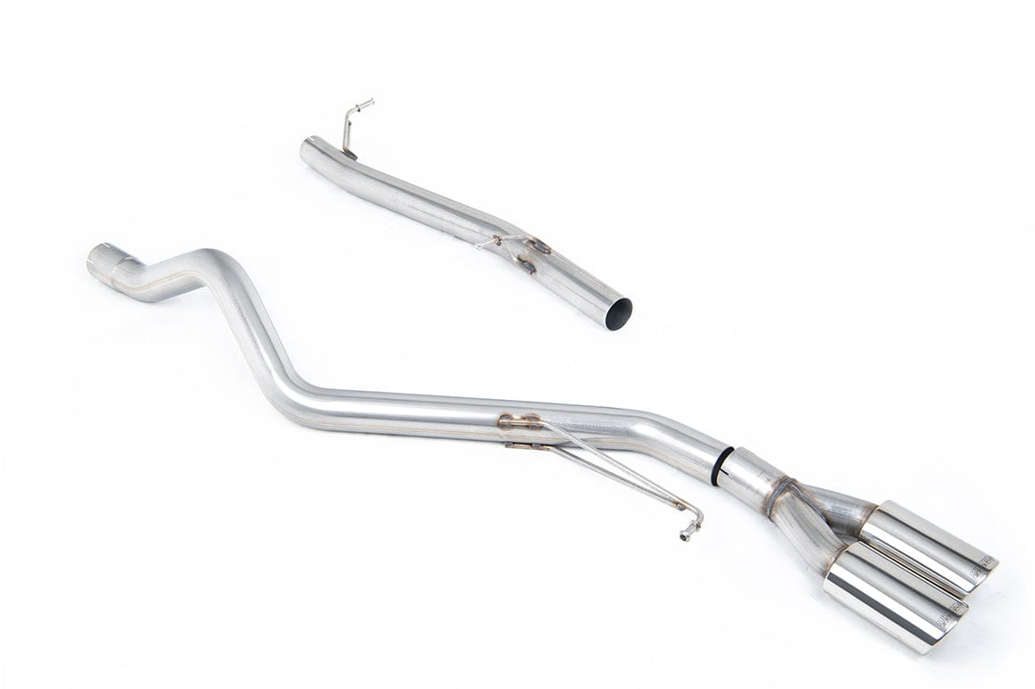 MillTek SSXVW575 Volkswagen Transporter \ Caravelle Particulate Filter-back Non-Resonated with Twin Polished Ovals