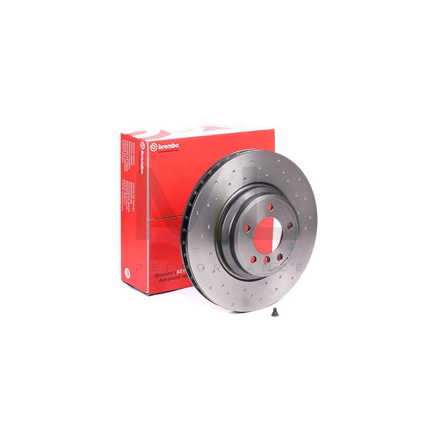BREMBO 09.A599.1X Brake Disc Perforated / Vented, Coated, High-carbon, with bolts/screws - 1 piece