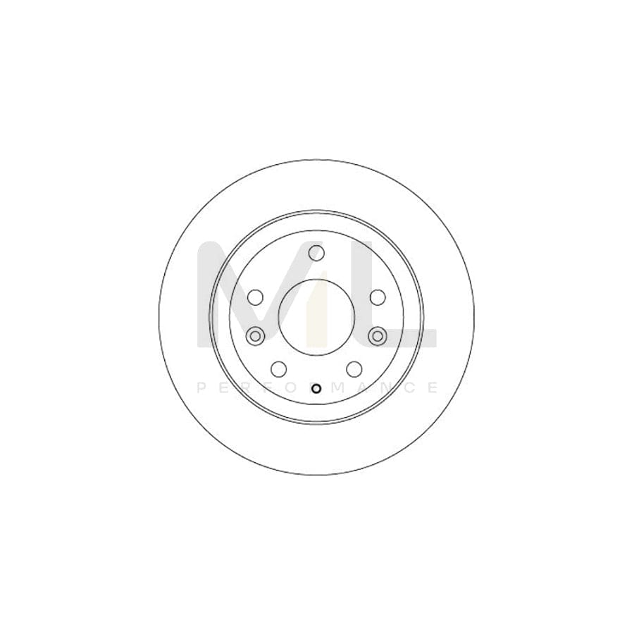 TRW DF6807 Brake Disc for MAZDA CX-3 (DK) Solid, Painted - 1 piece