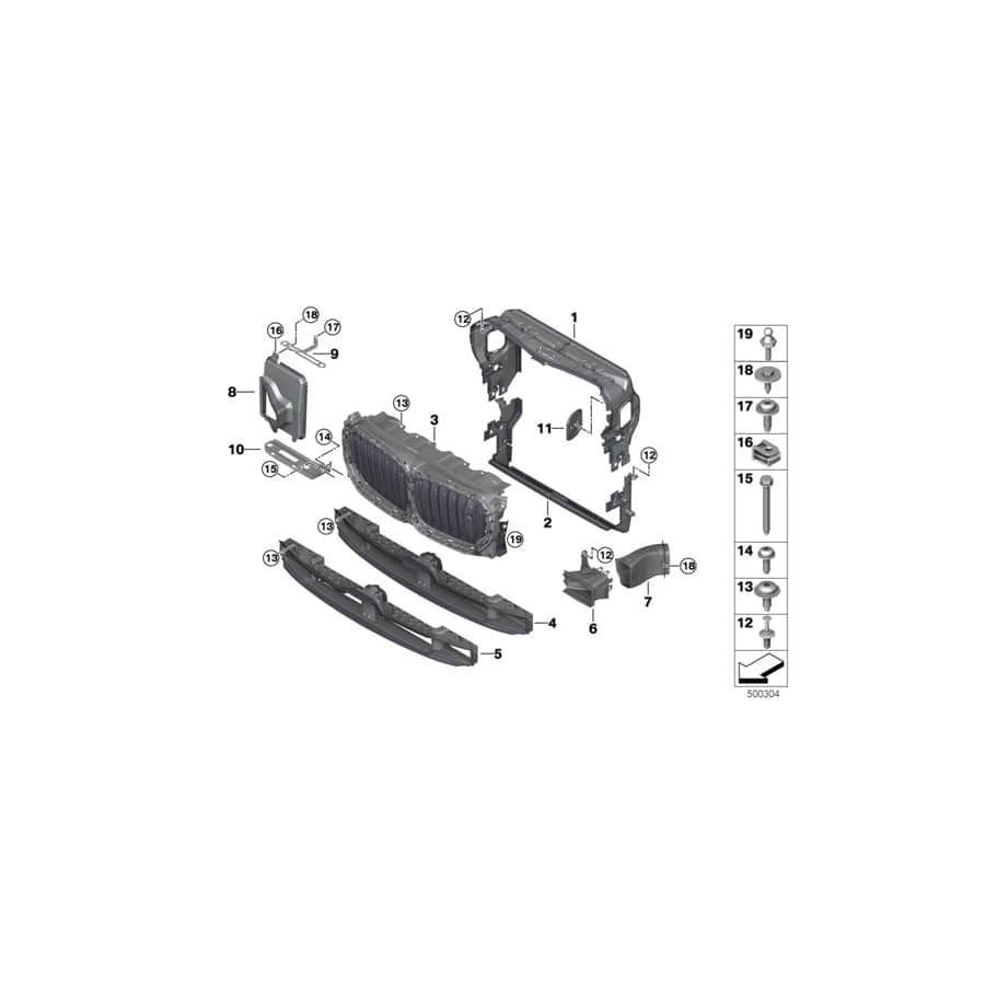 Genuine BMW 51747421686 G06 G05 G07 Front Right Brake Air Duct (Inc. X7 M50iX, X7 40iX & X7 M50dX)