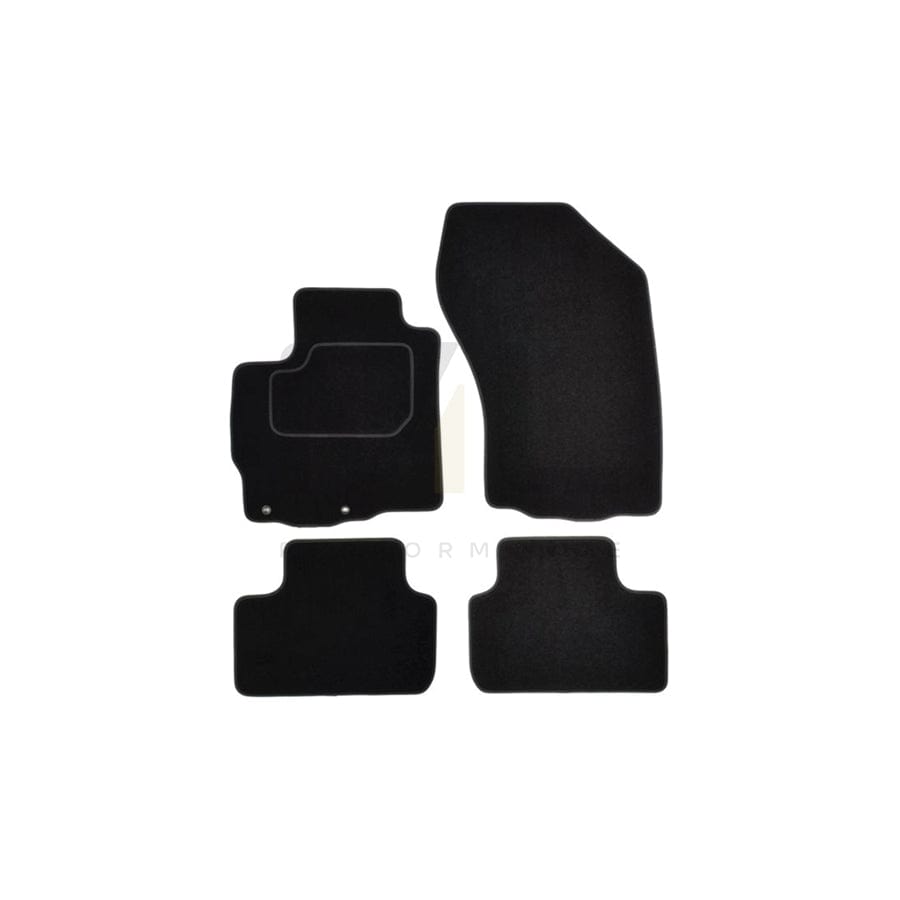 MAMMOOTH A041 CIT140 PRM 01 Floor mat set for CITROテ起 C4 Aircross Textile, Front and Rear, Quantity: 4, Black