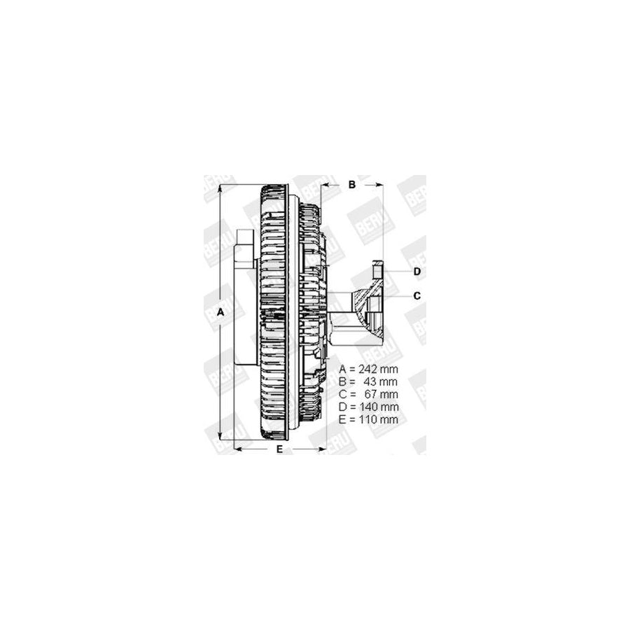 Beru Lk055 Fan Clutch