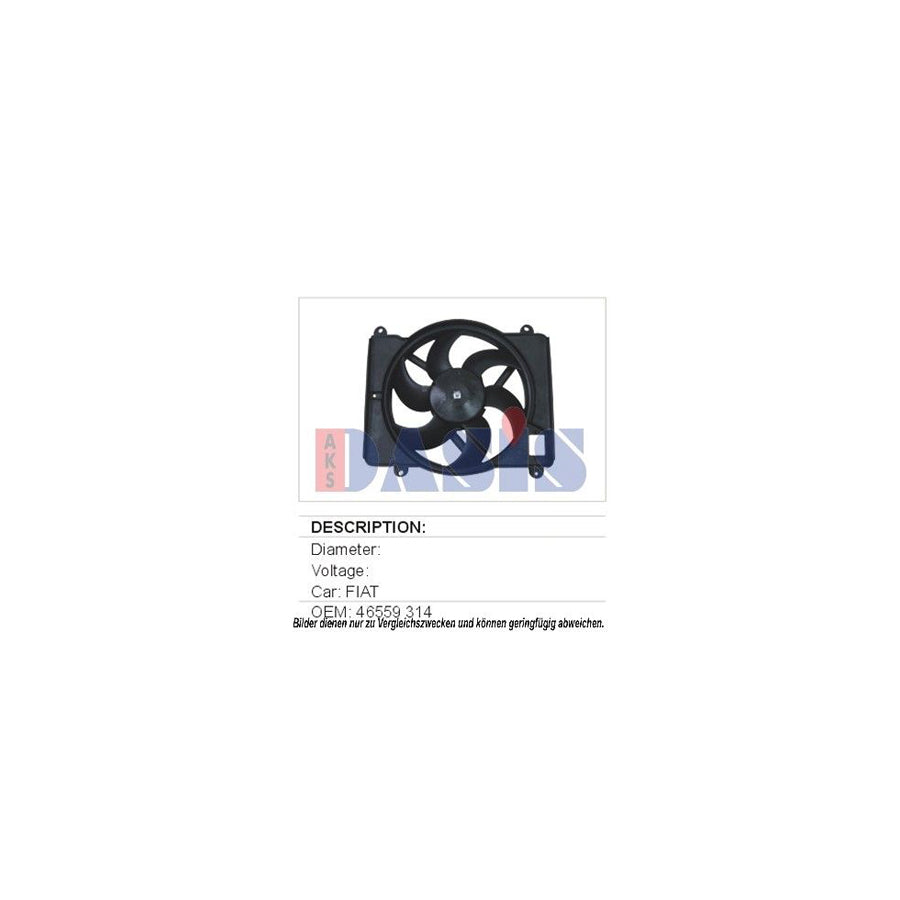 AKS Dasis 088270N Fan, Radiator