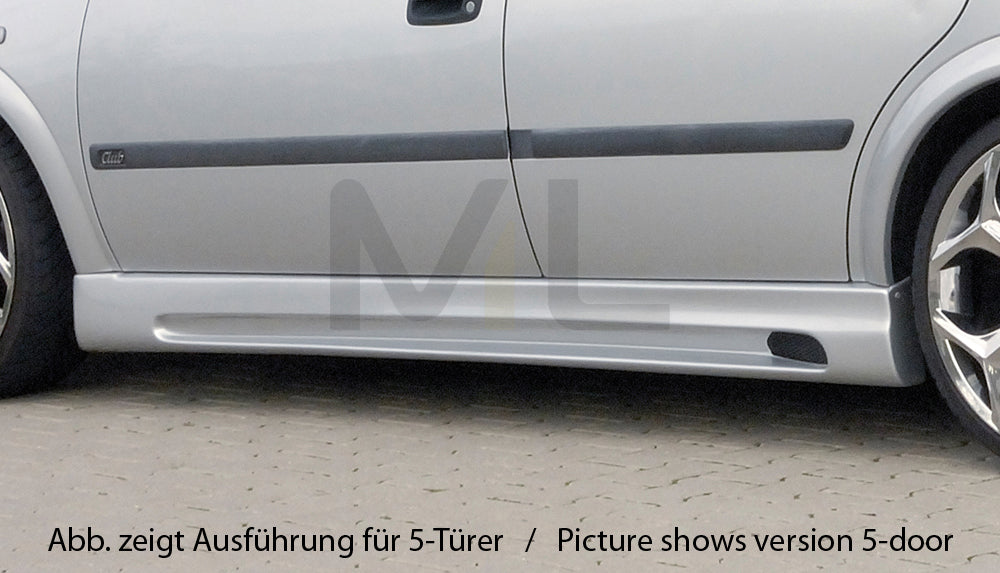 Rieger 00051114 Opel Astra G Side Skirt 2 | ML Performance UK Car Parts