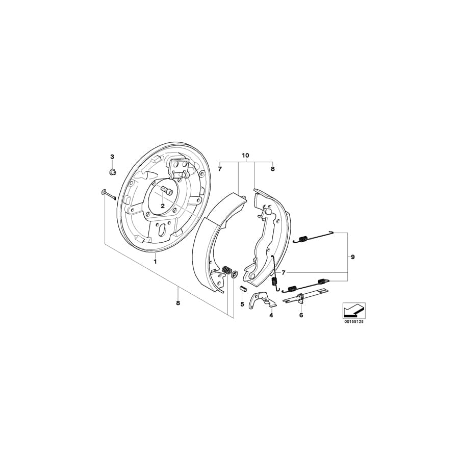 Genuine BMW 07119919660 E34 E12 Fillister-Head Screw M10X16-10.9 PHR (Inc. 316i 1.6, 318i & 316)