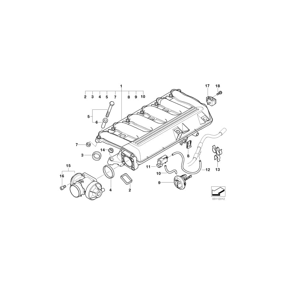Genuine BMW 11718479606 E61 E65 E53 Exch. Egr Valve (Inc. 730d, X5 3.0d & 330Cd)