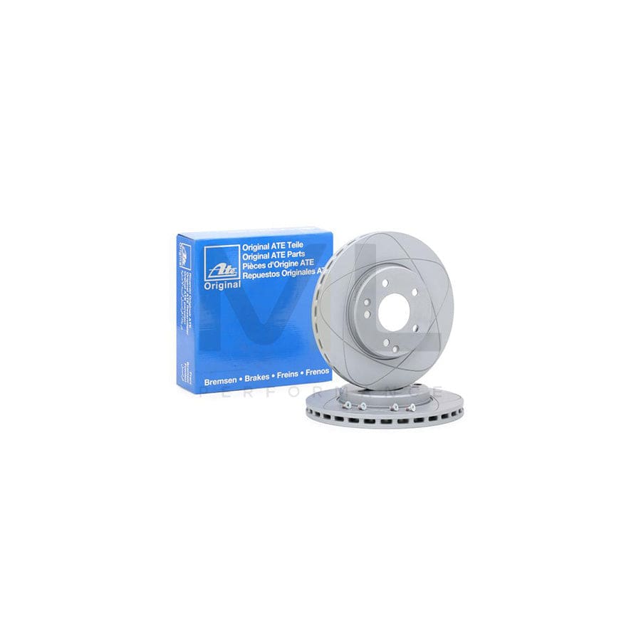 ATE PowerDisc 24.0325-0110.1 Brake Disc Vented, Coated, Alloyed / High-carbon, with bolts/screws - 1 piece