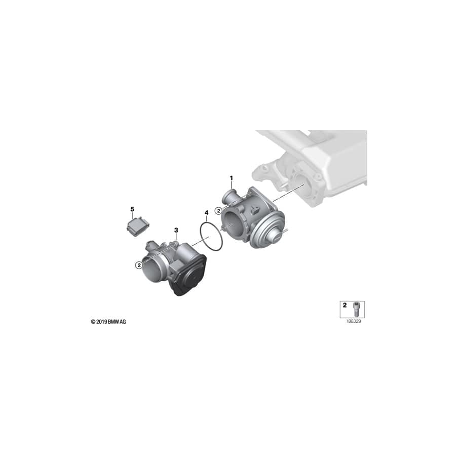 Genuine BMW 11718479604 E64 E60 E91 Exch. Egr Valve (Inc. 335d, X3 3.0sd & X6 35dX)