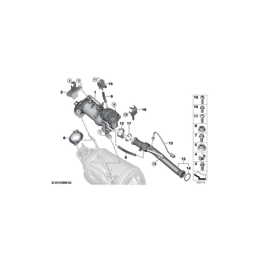 Genuine BMW 11718475732 G11 G30 G12 Heat Protection (Inc. 640dX, 540dX & X4 M40dX)