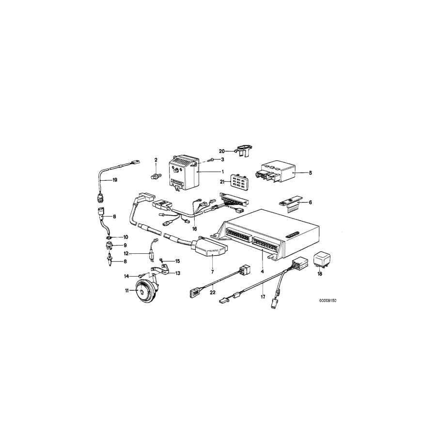 Genuine BMW 65811370418 E23 E24 E28 Suppression Capacitor (Inc. 745i, 735i & 528e)
