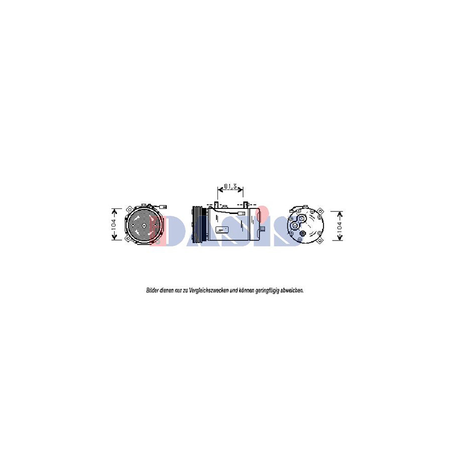 AKS Dasis 851181N Compressor, Air Conditioning