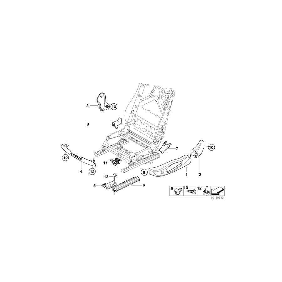 Genuine BMW 52109143425 E93 Covering Inner Left SCHWARZ (Inc. 320i, M3 & 335i)