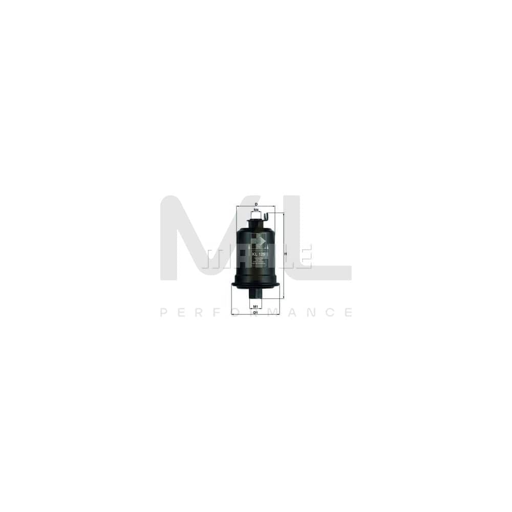 MAHLE ORIGINAL KL 129 Fuel filter In-Line Filter | ML Performance Car Parts