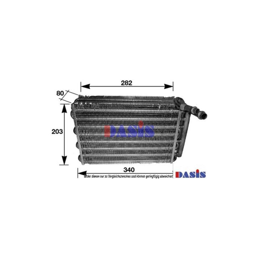 AKS Dasis 162260N Air Conditioning Evaporator for Peugeot 405