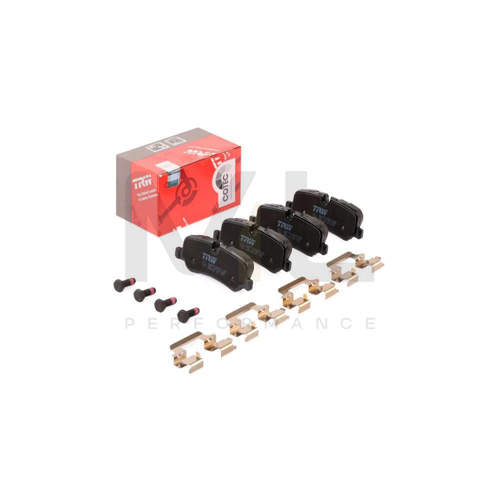 TRW Cotec Gdb1632 Brake Pad Set Prepared For Wear Indicator, With Brake Caliper Screws, With Accessories