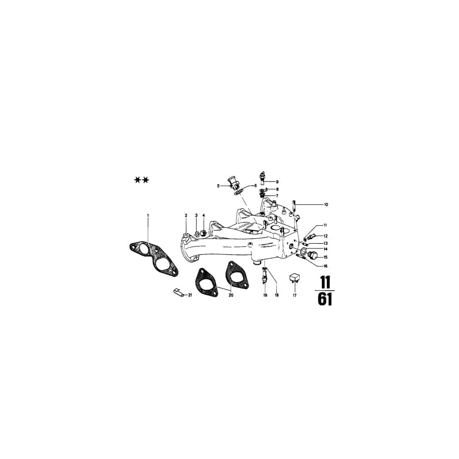 Genuine BMW 61311354867 E12 Temperature Switch 65CEL (Inc. 3.0L, 2500 & 525)