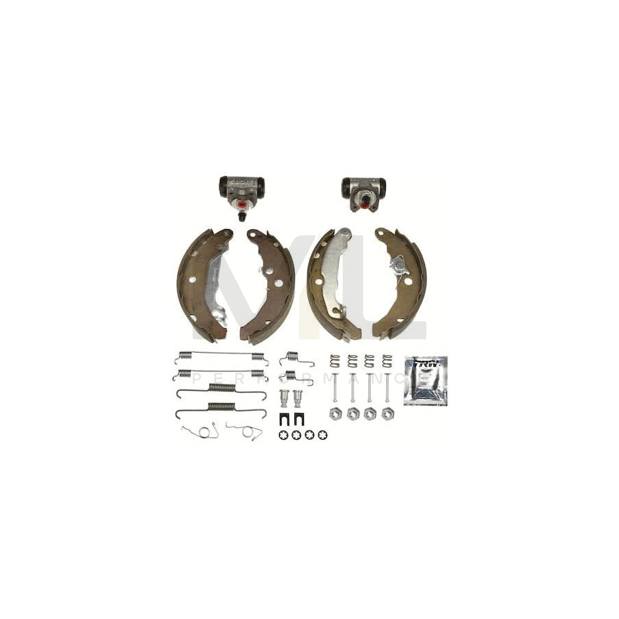 TRW Brake Kit BK1646 Brake Shoe Set for FORD FIESTA with wheel brake cylinder