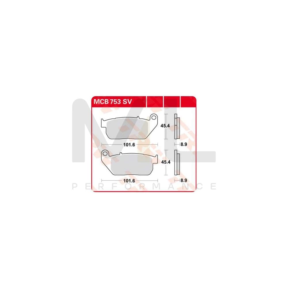 TRW Sinter Street Mcb753Sv Brake Pad Set