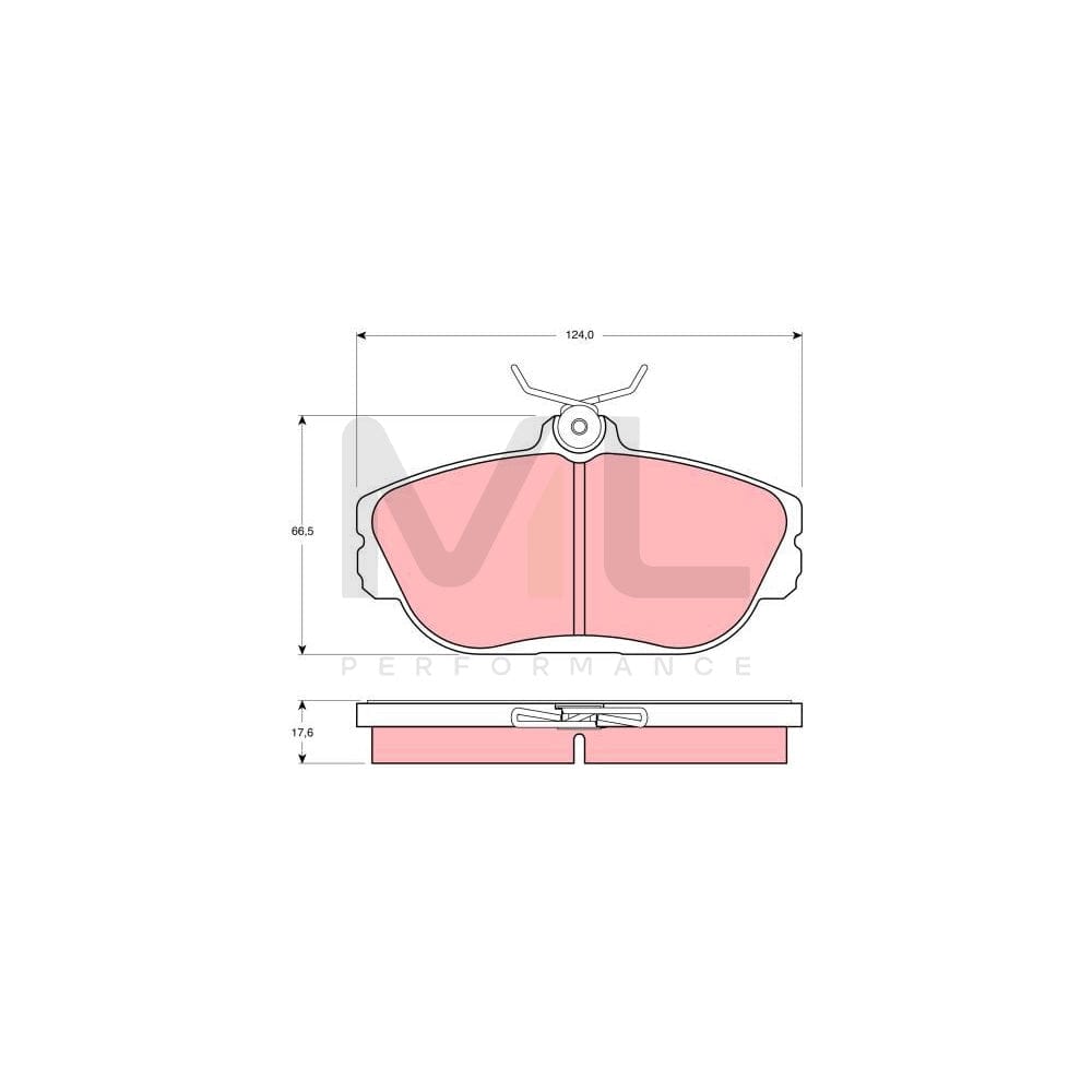 TRW Gdb4033 Brake Pad Set Not Prepared For Wear Indicator