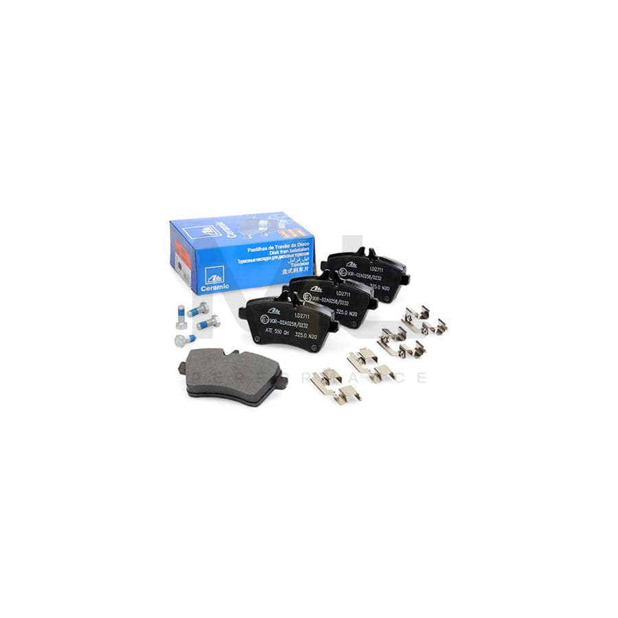 ATE Ceramic 13.0470-2711.2 Brake pad set excl. wear warning contact, prepared for wear indicator, with brake caliper screws, with accessories