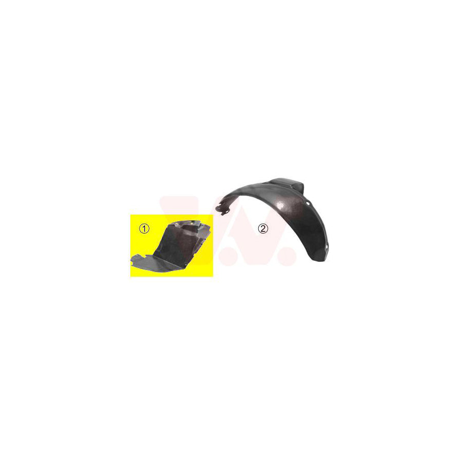 Van Wezel 4337434 Panelling, Mudguard for RENAULT Clio I Hatchback