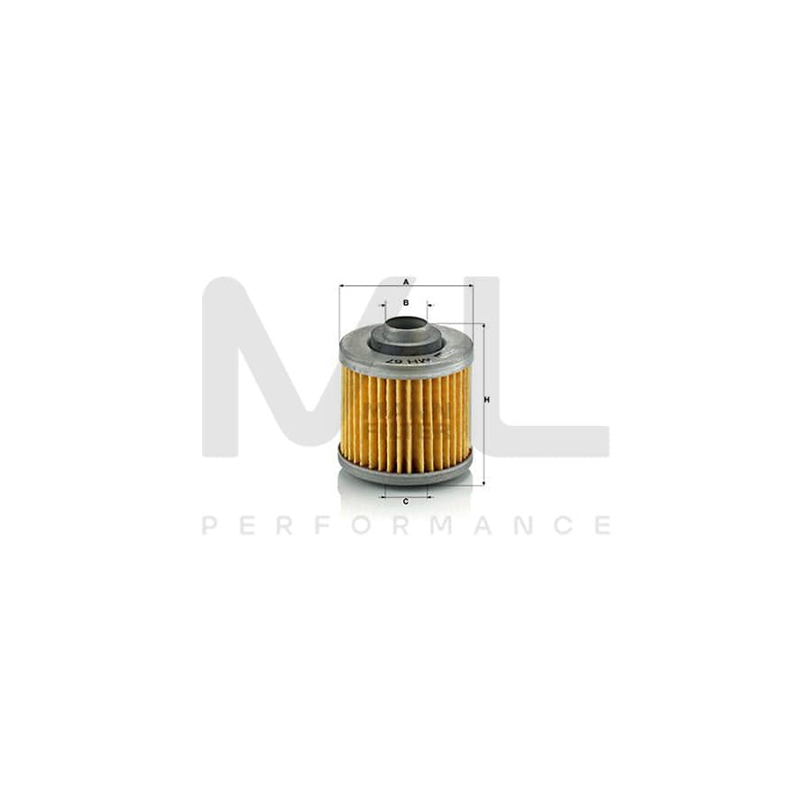 MANN-FILTER MH 67 Oil Filter Filter Insert