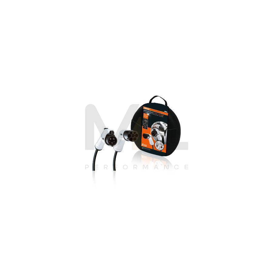 OSRAM OCC11605 Charging cable Charging coupler type 1, Charging plug type 2, 16A, 3.6kW, 5m, Phases 1, 240V, IP65