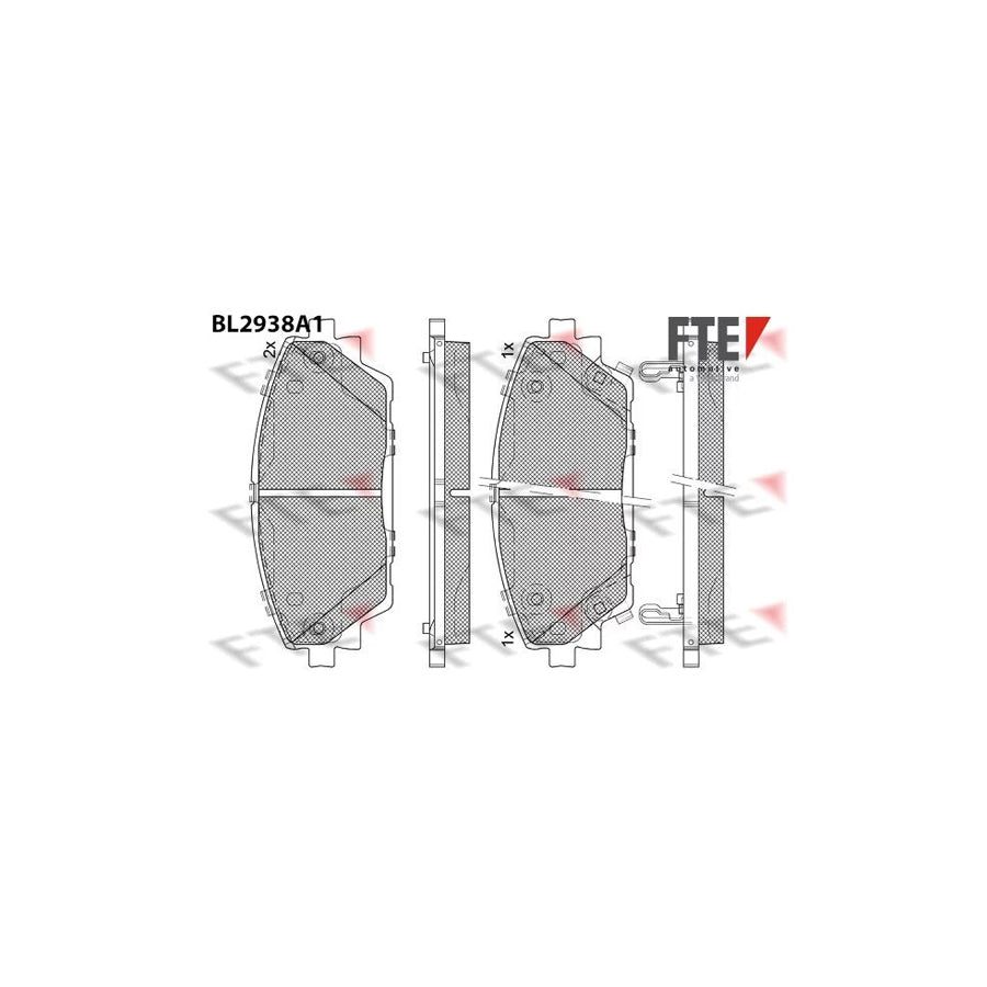 FTE 9011182 Brake Pad Set for Mazda 3