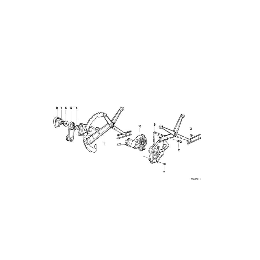 Genuine BMW 07119915017 E36 E32 Hex Bolt With Washer M6X12-Z1 (Inc. 316i 1.9, 528i & 330xi)