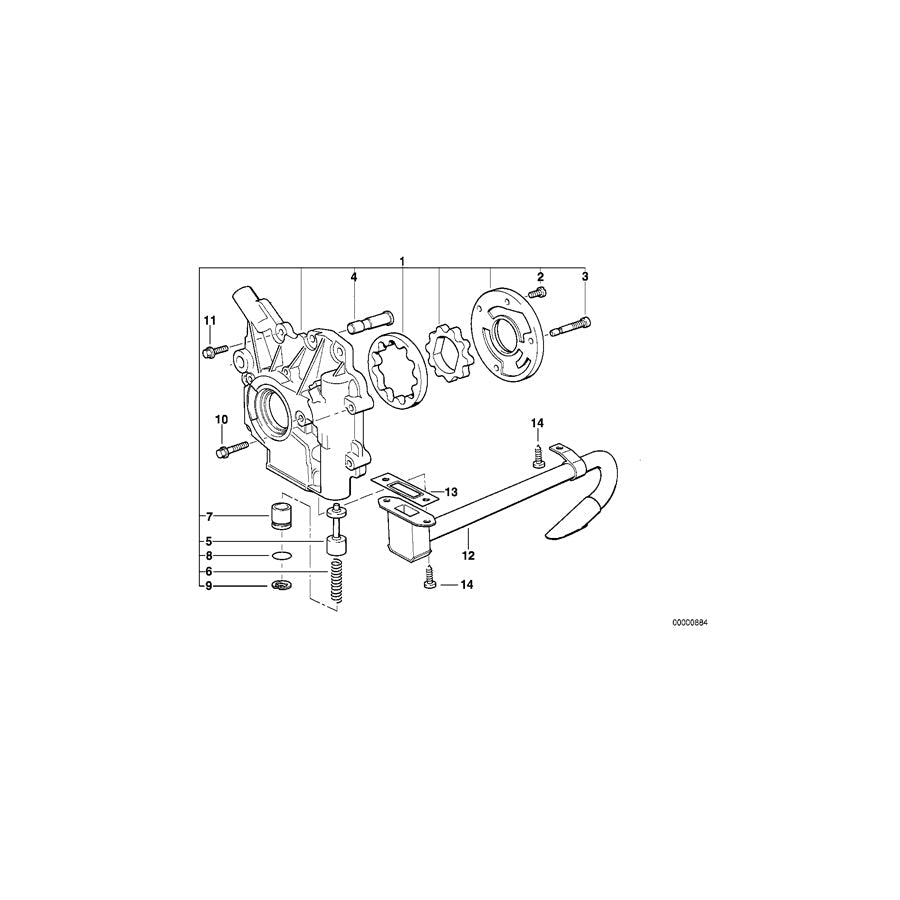 Genuine BMW 11412243580 E34 E36 E38 Bolt (Inc. 325td, 318tds & 325tds)