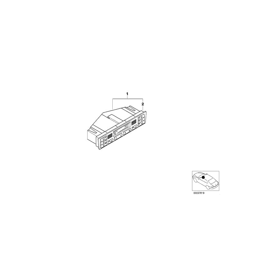 Genuine BMW 64116956320 E46 Automatic Air Conditioning Control (Inc. 328Ci, 316ti & 320td)