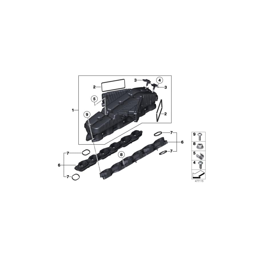 Genuine BMW 11617574307 RR31 RR5 Pan-Head Screw With O-Ring M6X25 (Inc. Wraith, Dawn & Ghost EWB)