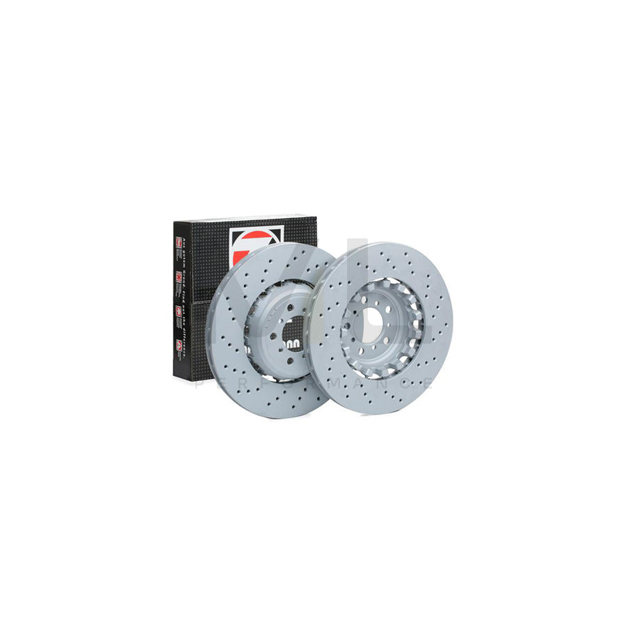 ZIMMERMANN 150.2940.70 Brake Disc Left, Perforated, Two-piece brake disc, Vented, Coated, Alloyed / High-carbon