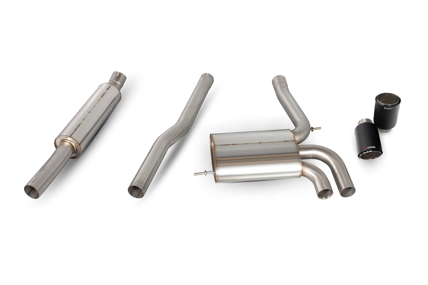 Scorpion SMN010CF Mini Cooper S F56 Resonated Cat-Back System | ML Performance UK UK