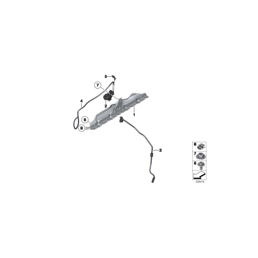 Genuine BMW 11628602958 F25 E92 E91 Holder (Inc. X1 35iX, 335iX & 640iX)