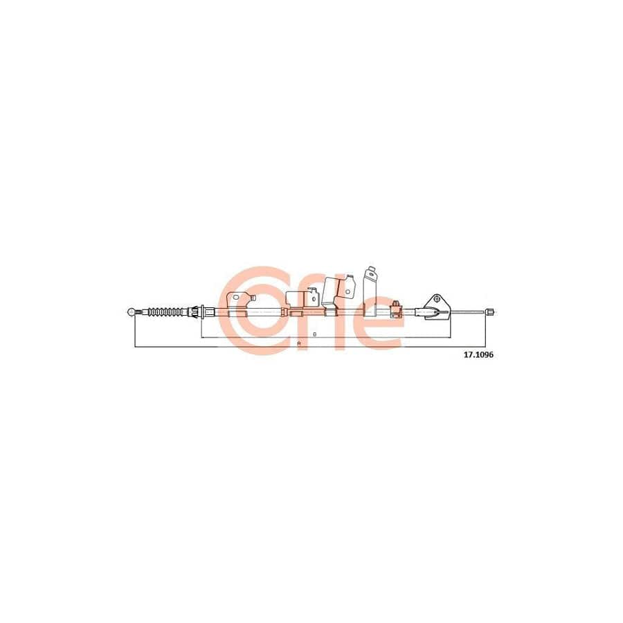 Cofle 92.17.1096 Hand Brake Cable