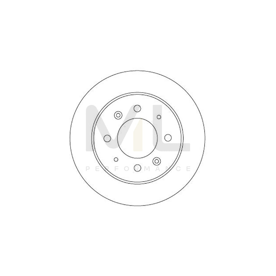 TRW DF6907 Brake Disc for KIA CERATO Solid, Painted - 1 piece
