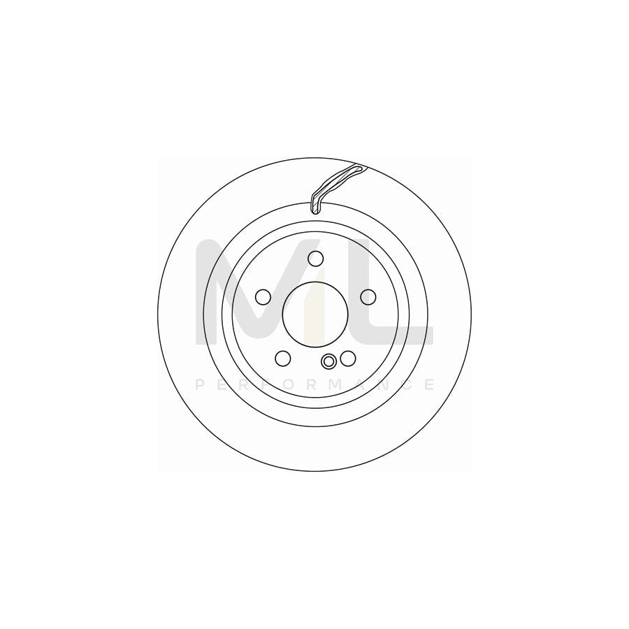 TRW DF6826S Brake Disc Vented, Painted - 1 piece