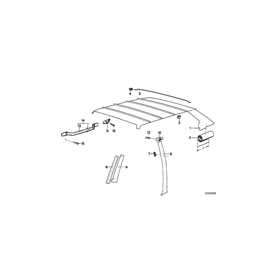 Genuine BMW 51431840385 E21 Covering Apron Left (Inc. 318i, 316 & 323i)