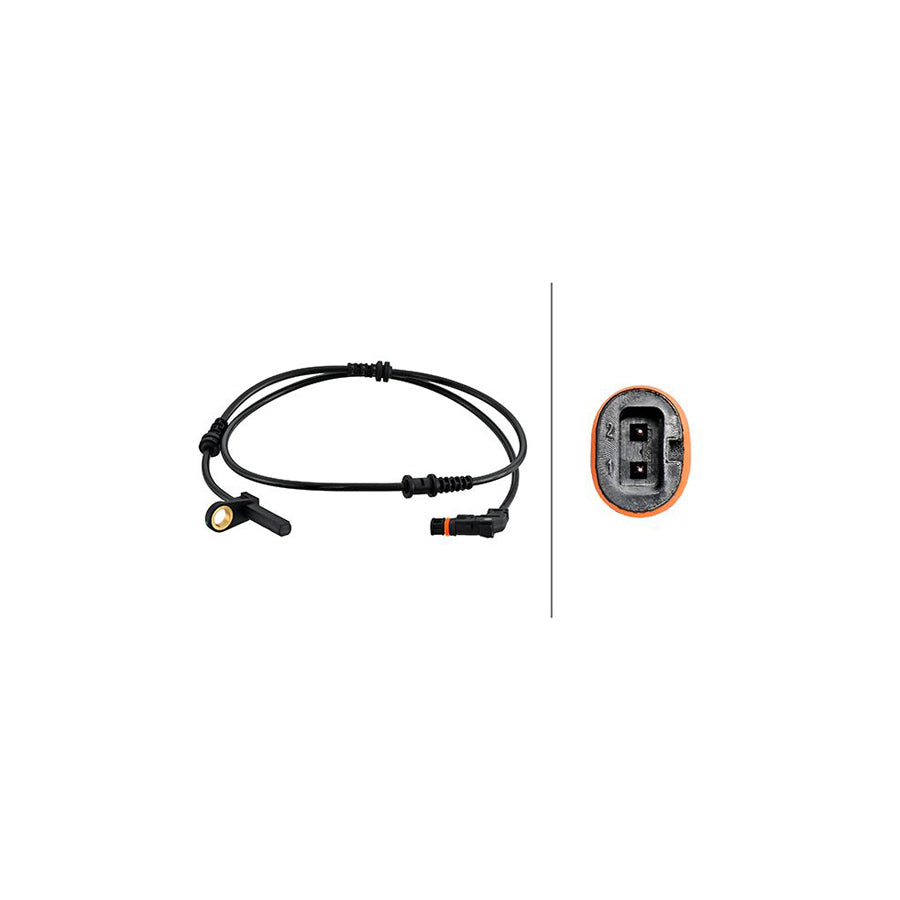 Hella 6PU 230 048-201 Abs Sensor Suitable For Mercedes-Benz S-Class Saloon (W221)