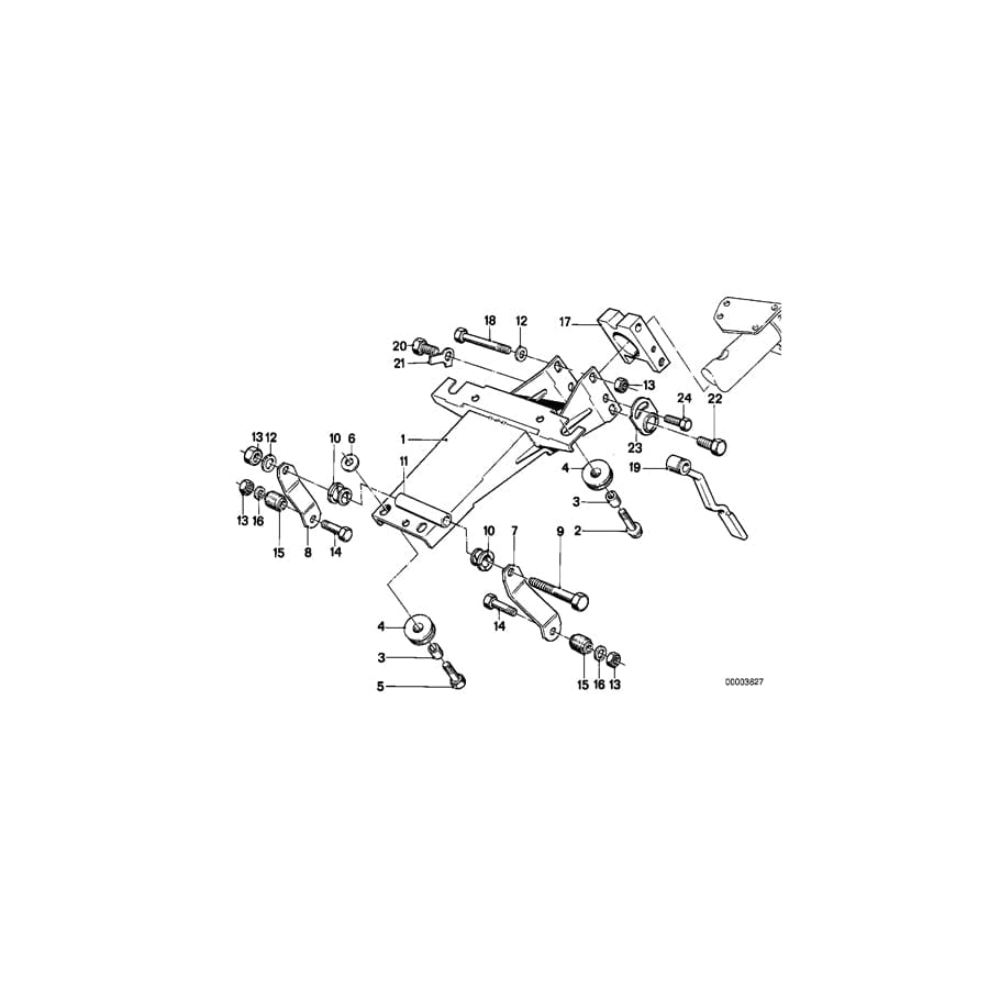 Genuine BMW 32311153860 E28 E24 E32 Bushing (Inc. 633CSi, 730i & 730iL)