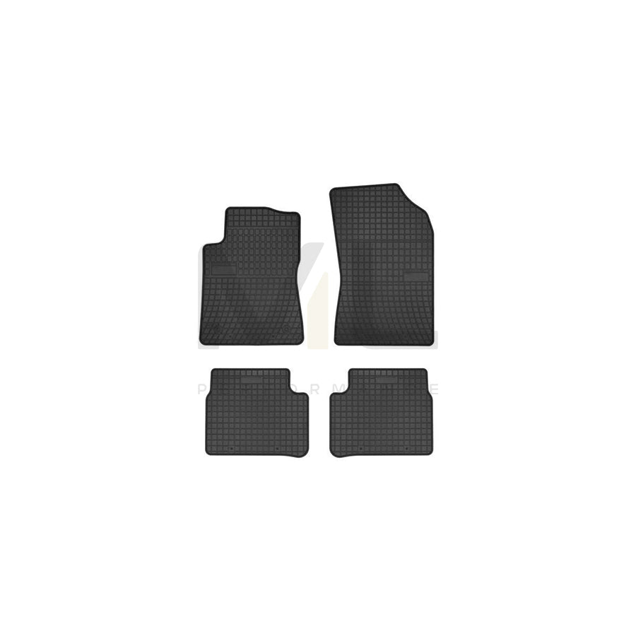 FROGUM Tailored 547549 Floor mat set for CITROEN C3 III (SX) Elastomer, Front and Rear, Quantity: 4, Black, (LHD)